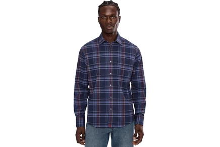 Мужская рубашка UNTUCKit Performance Flannel Blanchard Shirt