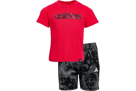 Детский комплект Adidas Kids All Over Print Camo, рубиновый