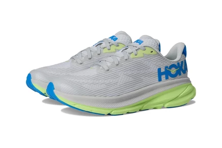 Hoka Kids Clifton 9 (Big Kid) stardust/electric cobalt