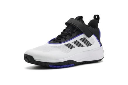 Детские кроссовки Adidas Own Game, бело-чёрно-фиолетовые
