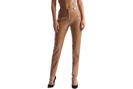 Брюки Commando Faux Patent Leather Five-Pocket Pants SLG72