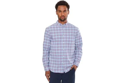 Мужская рубашка Vineyard Vines Tiki Torch Plaid Performance Cotton Shirt