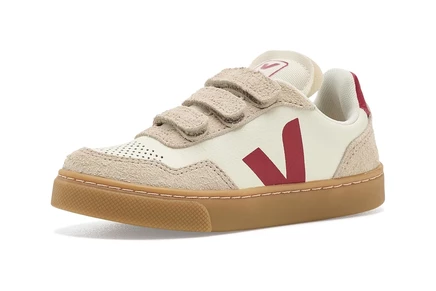 Детские кроссовки VEJA Kids Small V-90, натуральные/перечные/миндальные