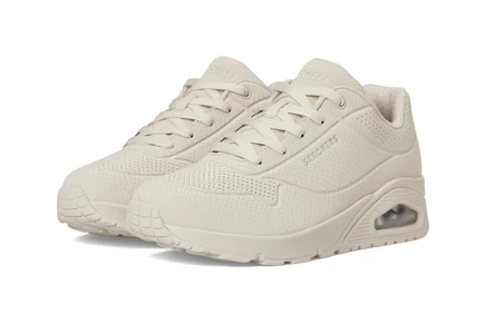 Женские кроссовки Skechers Uno Shiny Scale, кремово-белые