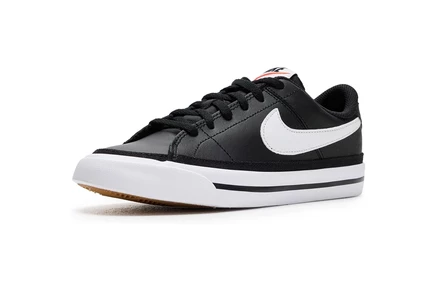 Детские кеды Nike Court Legacy, черно-бело-коричневые