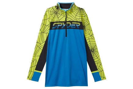 Детская толстовка Spyder Kids Ryder с полу-молнией, лаймовая