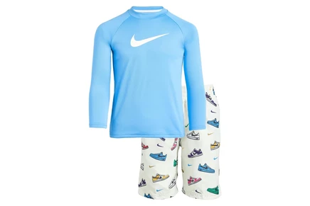 Плавки Nike Kids Long Sleeve Hydroguard Top & 5