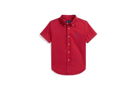 Детская рубашка Polo Ralph Lauren Kids, красная