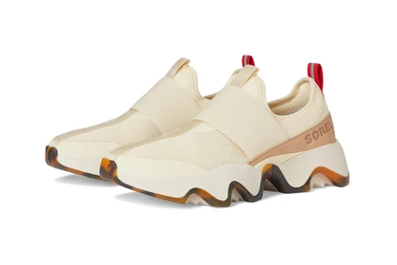 Женские кроссовки Sorel Kinetic Impact II, бело-медовые