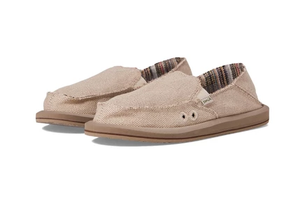 Женские кеды Sanuk Donna Hemp Two-Tone, натуральные
