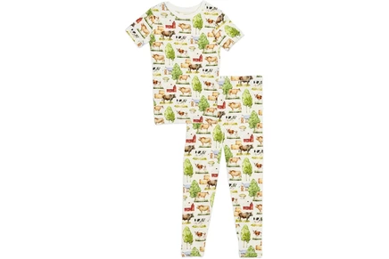 Пижама Kickee Pants Kids Print Short Sleeve Pajama Set (Toddler/Little Kid)