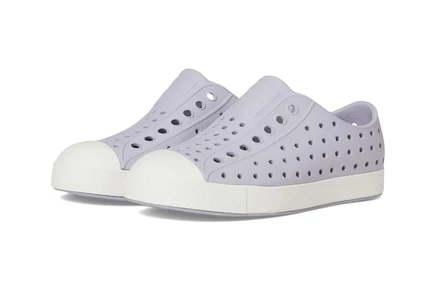Native Shoes Kids Jefferson (Little Kid/Big Kid) future purple/shell white