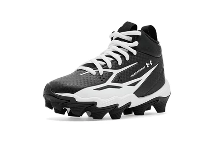 Детские футбольные бутсы Under Armour Kids Spotlight Hammer Jr RM, черно-белые