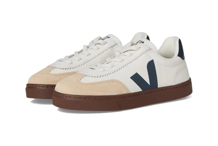 Кеды для детей VEJA Kids Small Volley бело‑коричневые
