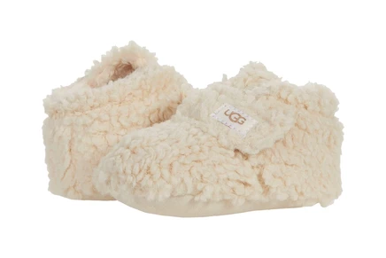 Детские пинетки UGG Kids Bixbee из кудрявого искусственного меха, натуральные