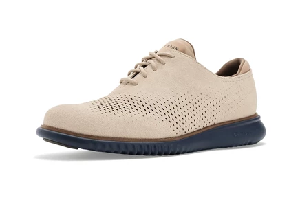 Мужские оксфорды Cole Haan 2.Zerogrand, бежево-синие