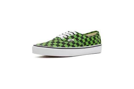 Унисекс кеды Vans Authentic, в зелено-черную клетку