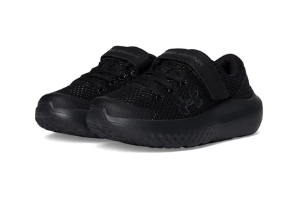 Женские кроссовки Under Armour Kids Surge 4 Alternate Closure (Little Kid) black/black/black