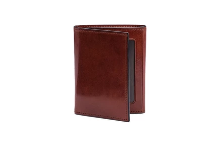 Кошелек Bosca Trifold трёхскладной кожаный, коричневый