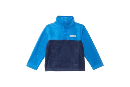 Пальто Columbia Kids Steens Mountain II 1/4 Snap Fleece Pullover (Little Kid/Big Kid) collegiate navy/bright indigo