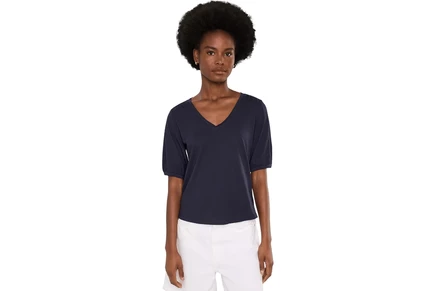 Топ NICZOE NZT Elbow Sleeve V-Neck Tee