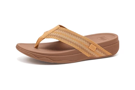 Женские босоножки FitFlop Surfa, желто-коричневые