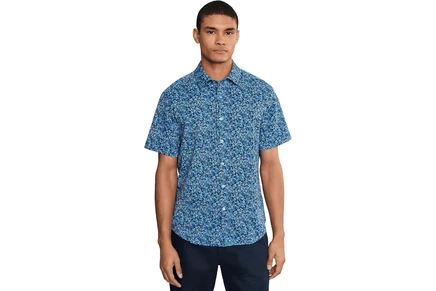 Мужская рубашка UNTUCKit Short Sleeve Zamora Performance Printed Shirt