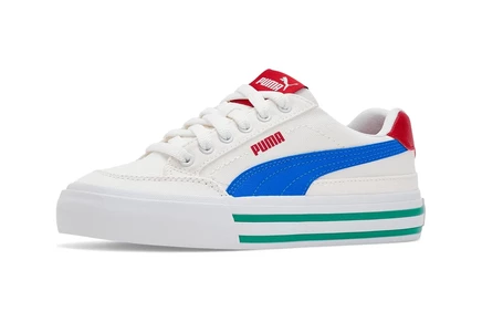 Детские кеды Puma Court Classic Vulc, бело-синие