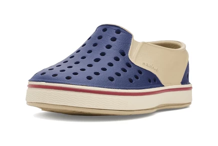 Детские кроссовки Native Shoes Kids Miles Block (Toddler), коричневые/белые/синие