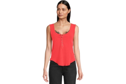 Женская футболка Free People Care Bryson Henley Tank