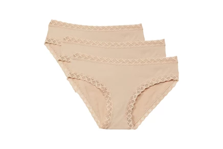 Женские трусы-слип Natori Bliss Girl 3 шт., кофейные