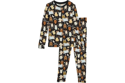 Детская пижама Kickee Pants Kids, монстры, темная
