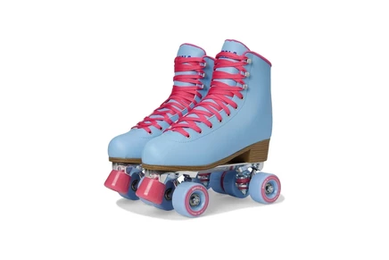 Унисекс роликовые коньки impala quad skate, сине-малиновые