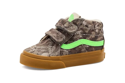 Кроссовки для малышей Vans Kids Sk8-Mid Reissue V, камуфляжно-зелёные