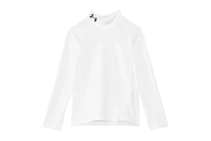 Детский лонгслив Under Armour HeatGear Mock, бело-черный