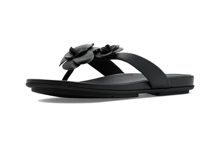 Сандалии FitFlop Gracie Flower Leather Flip-flops