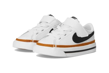 Кроссовки для малышей Nike Kids Court Legacy, бело-черные