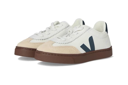 Кроссовки для малышей VEJA Kids Volley, бело-коричневые