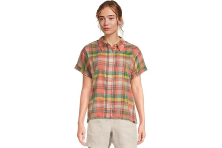 Женская рубашка L.L.Bean Mountainside Shirt Short Sleeve
