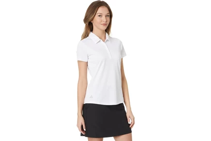 Женская рубашка adidas Golf Performance Solid Short Sleeve Golf Polo Shirt