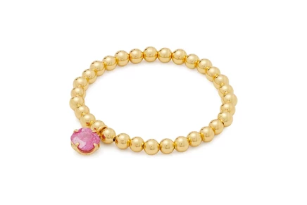 Унисекс браслет Kate Spade New York 10 мм Spade Flower, фуксия