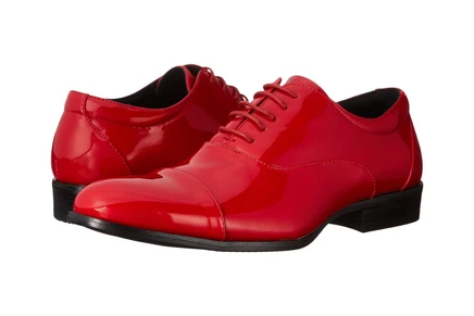Мужские оксфорды Stacy Adams Gala Cap Toe, красные лаковые
