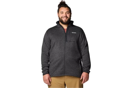 Мужская кофта Columbia Sweater Weather Full Zip, черный меланж