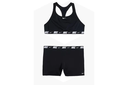 Купальник Nike Kids Logo Tape Racerback Bikini & Short Set (Big Kid)