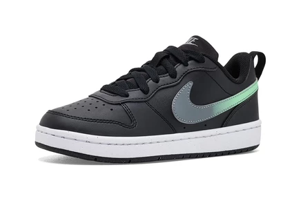 Детские кроссовки Nike Court Borough Low, черно-зелено-серые