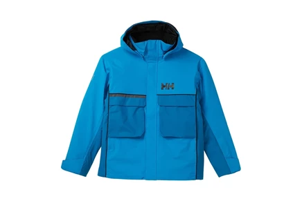 Куртка для детей Helly Hansen Jr Powder LT, бирюзово-синяя
