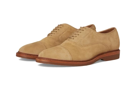 Мужские оксфорды Allen Edmonds Park Verse, замшевые бежевые