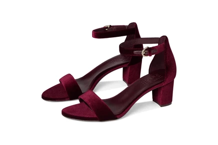 Naturalizer Vera Dress Sandals cabernet sauvignon red velvet