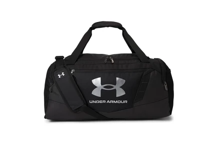 Дорожная сумка Under Armour Undeniable 5.0 Duffel SM, черная с серебристым