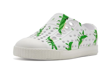 Детские кроссовки Native Shoes Kids Jefferson Print, белые